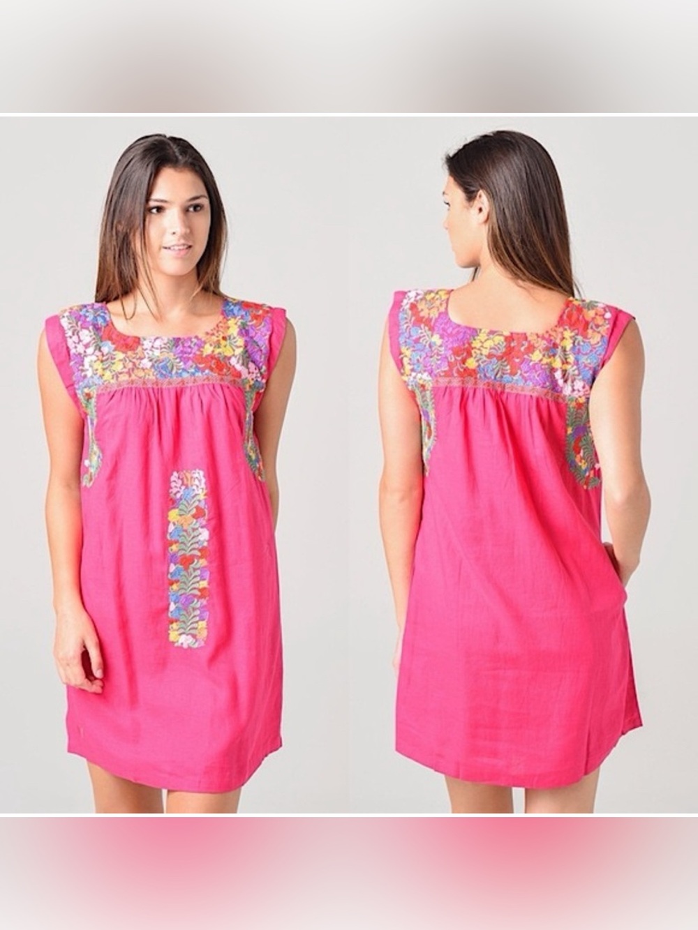 J Marie, The Marie Shift Dress in Pink, Medium resort summer vacation floral